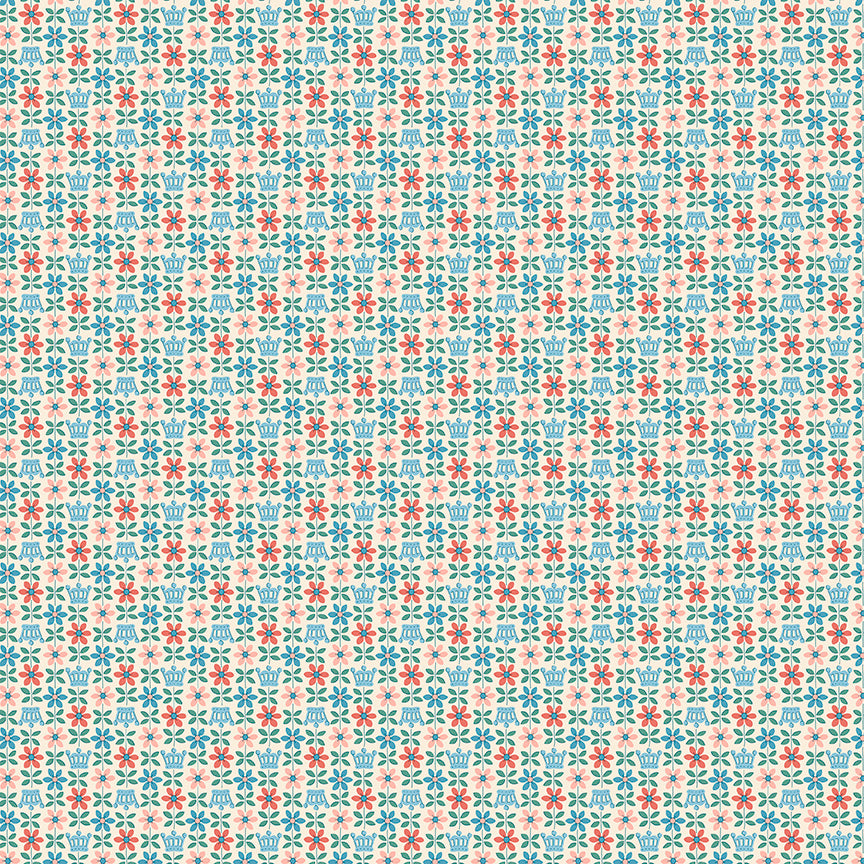 Fabric Liberty Royal Posies C Palace Gardens by the Quarter Yard 01667488C