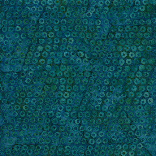 Patterned fabric with a blue and green color scheme