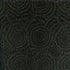 Black fabric with a repeating circular radial pattern in slightly lighter charcoal gray.