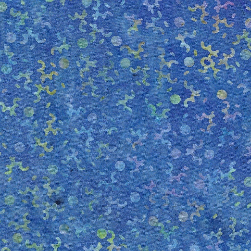 Fabric Lumin Blue Blueberry Jabber Dot Jabberwocky Island Batiks by the Quarter Yard 822402550