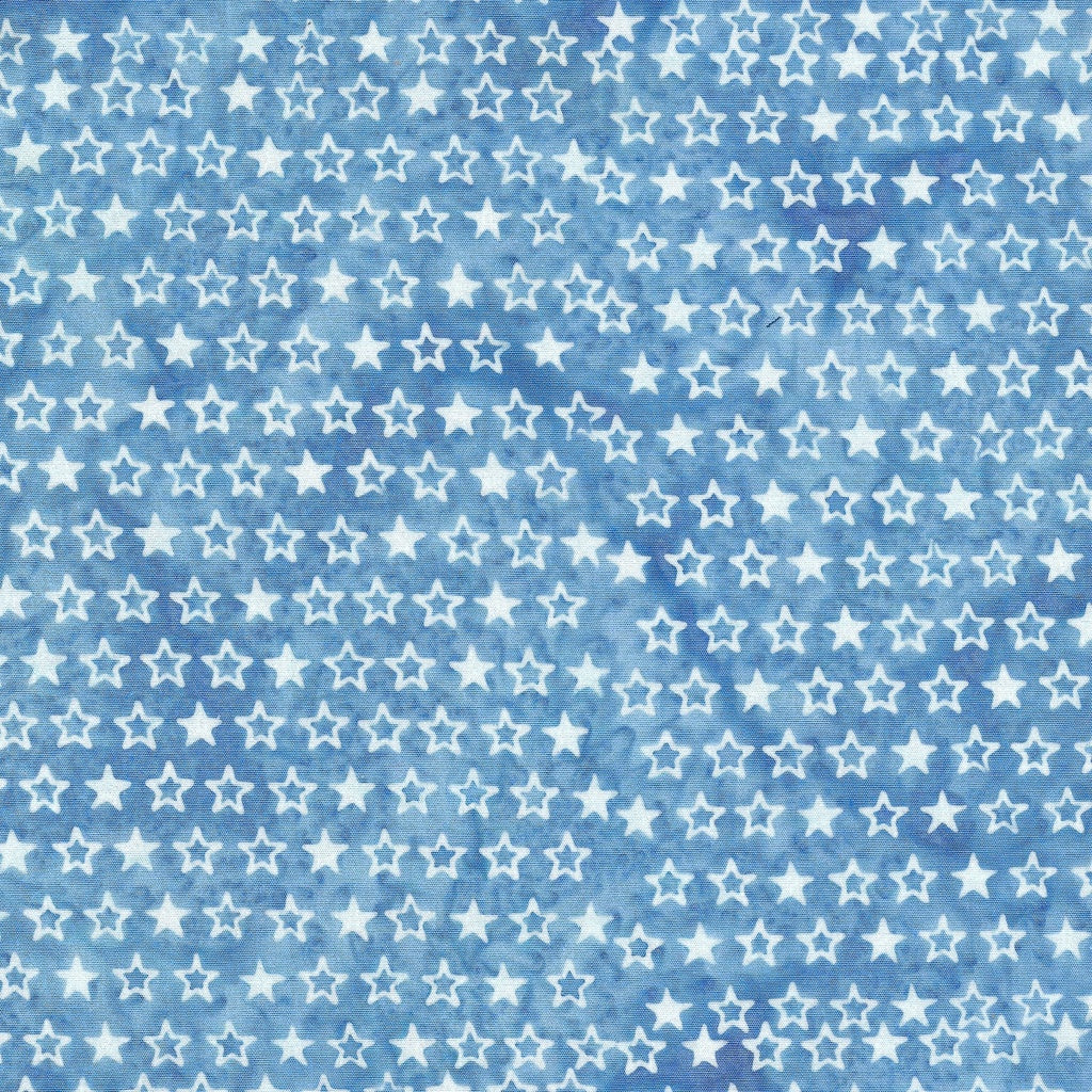 Fabric Lumin Blue Chambray Stars Jubilee Island Batiks by the Quarter Yard 122452515