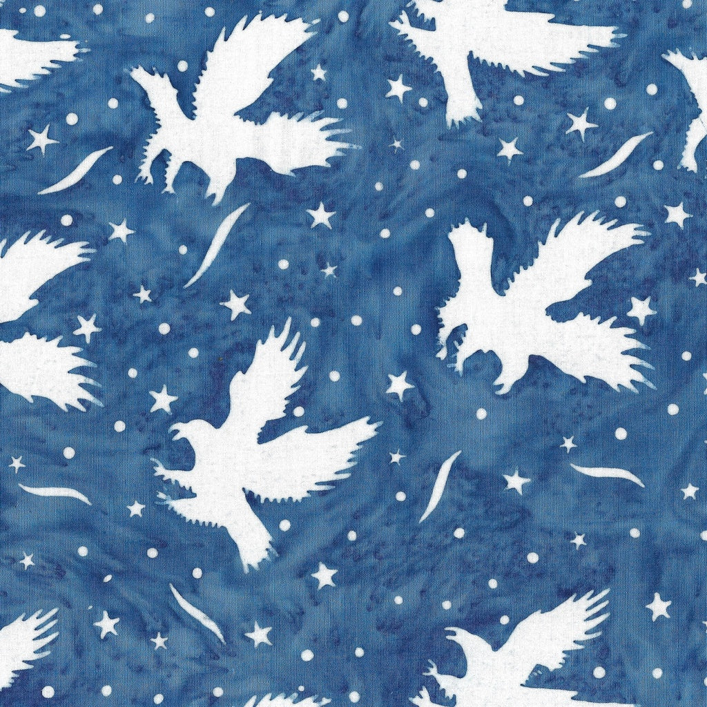 Fabric Lumin Blue Marine Eagles Jubilee Island Batiks by the Quarter Yard 122460575