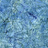 Fabric Lumin Blue/Teal/Denim Fossil Fern Leaf Stone Strata Island Batiks by the Quarter Yard 112524884