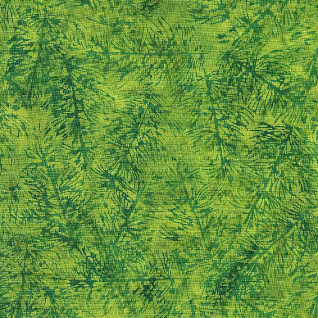 Fabric Lumin Green Pistachio Long Pine Needles Merry Moments Island Batiks by the Quarter Yard 122404615