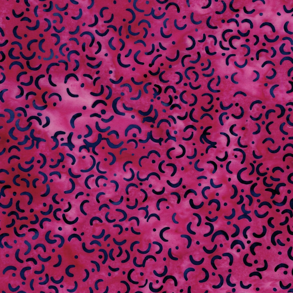 Fabric Lumin Pink Geranium Macaroni Sunset Island Batiks by the Quarter Yard 612505150