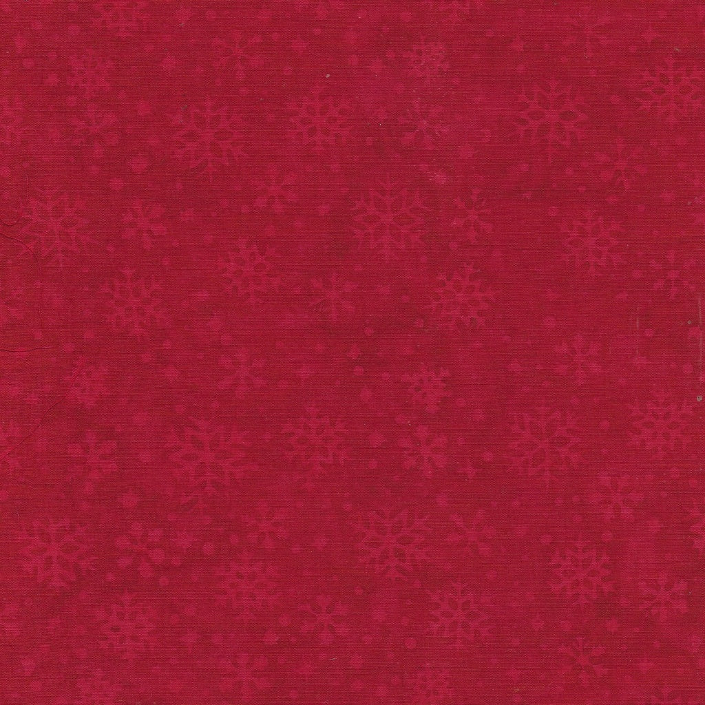 Fabric Lumin Red Cherry Snowflakes Merry Moments Island Batiks by the Quarter Yard 122401360