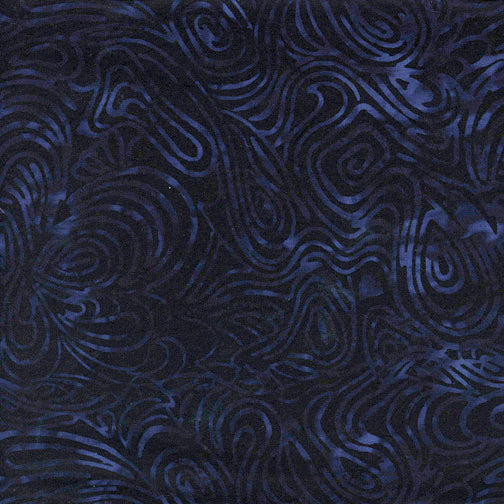 Dark blue fabric with wavy pattern