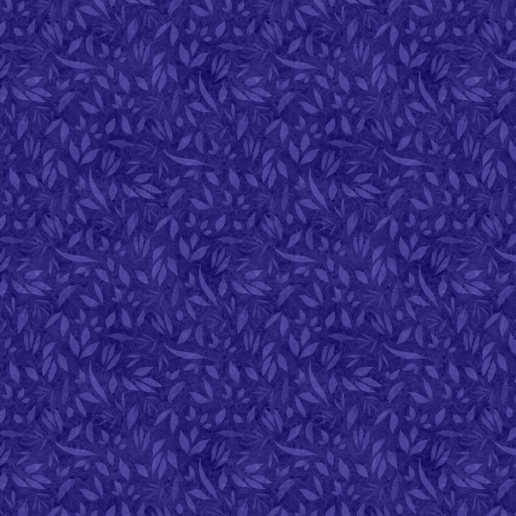 Fabric Lumin White Owl Textiles Blurple Fundamentals Foliage by the Quarter Yard W110-002-475