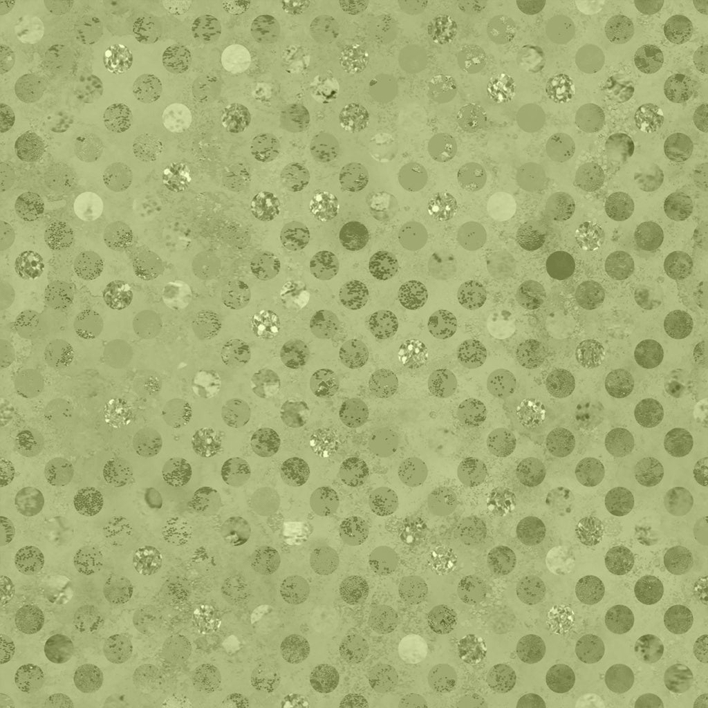 Green polka dot pattern on a textured background