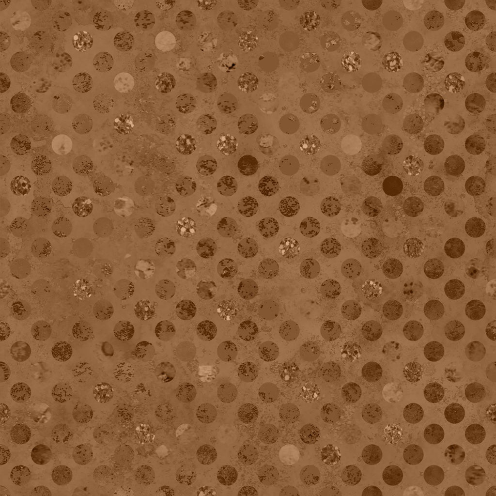 Brown fabric with glittery dots