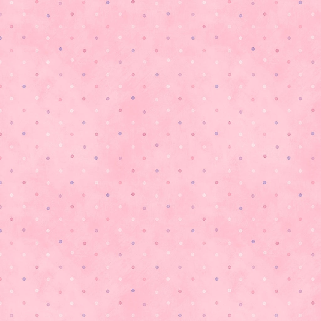 Pink background with small polka dots