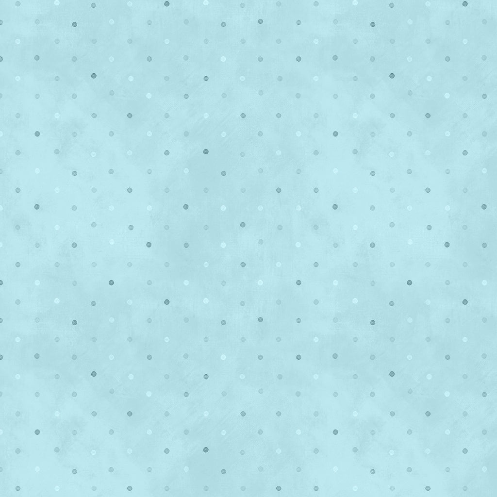 Light blue background with small dots