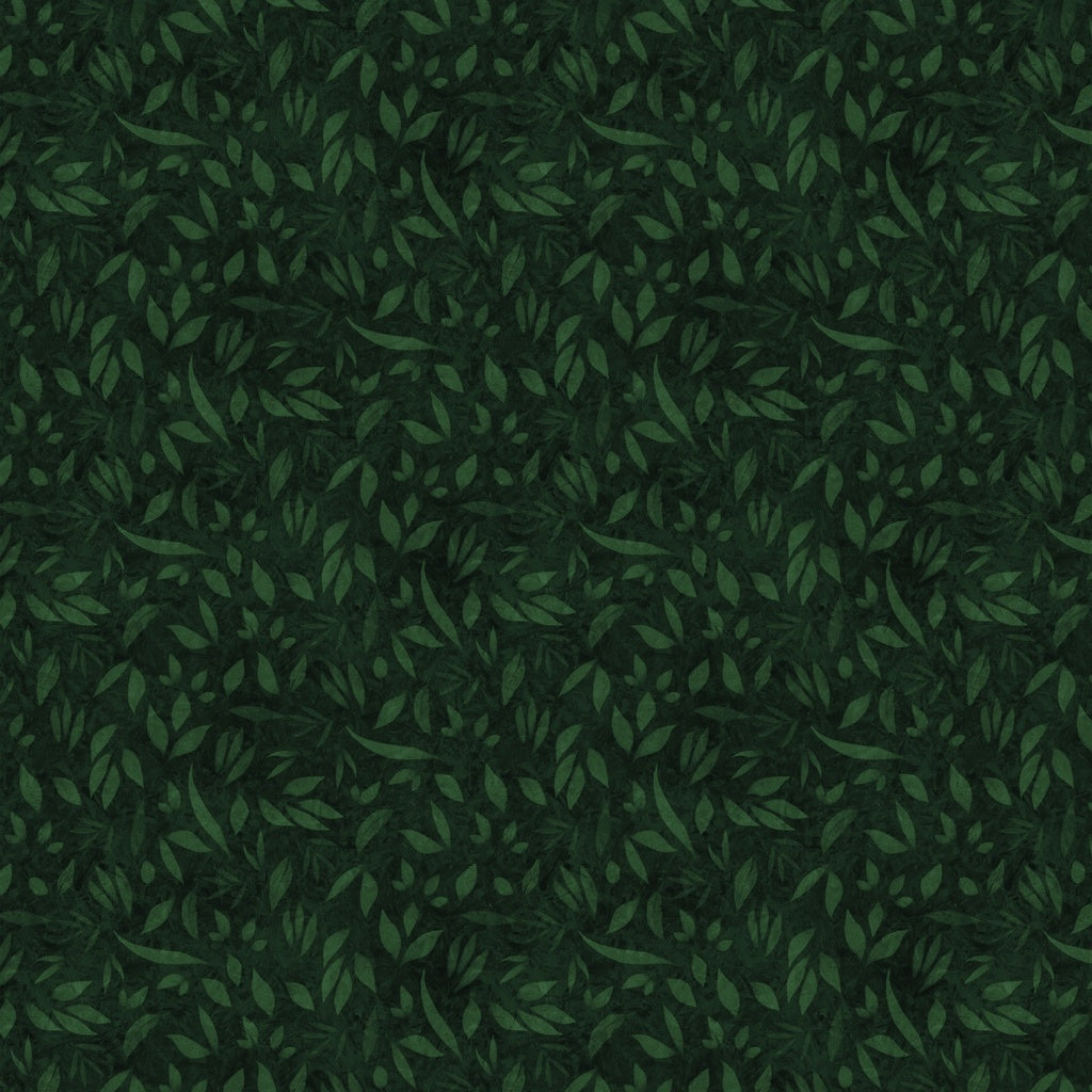 Fabric Lumin White Owl Textiles Forest Fundamentals Foliage by the Quarter Yard W110-002-695