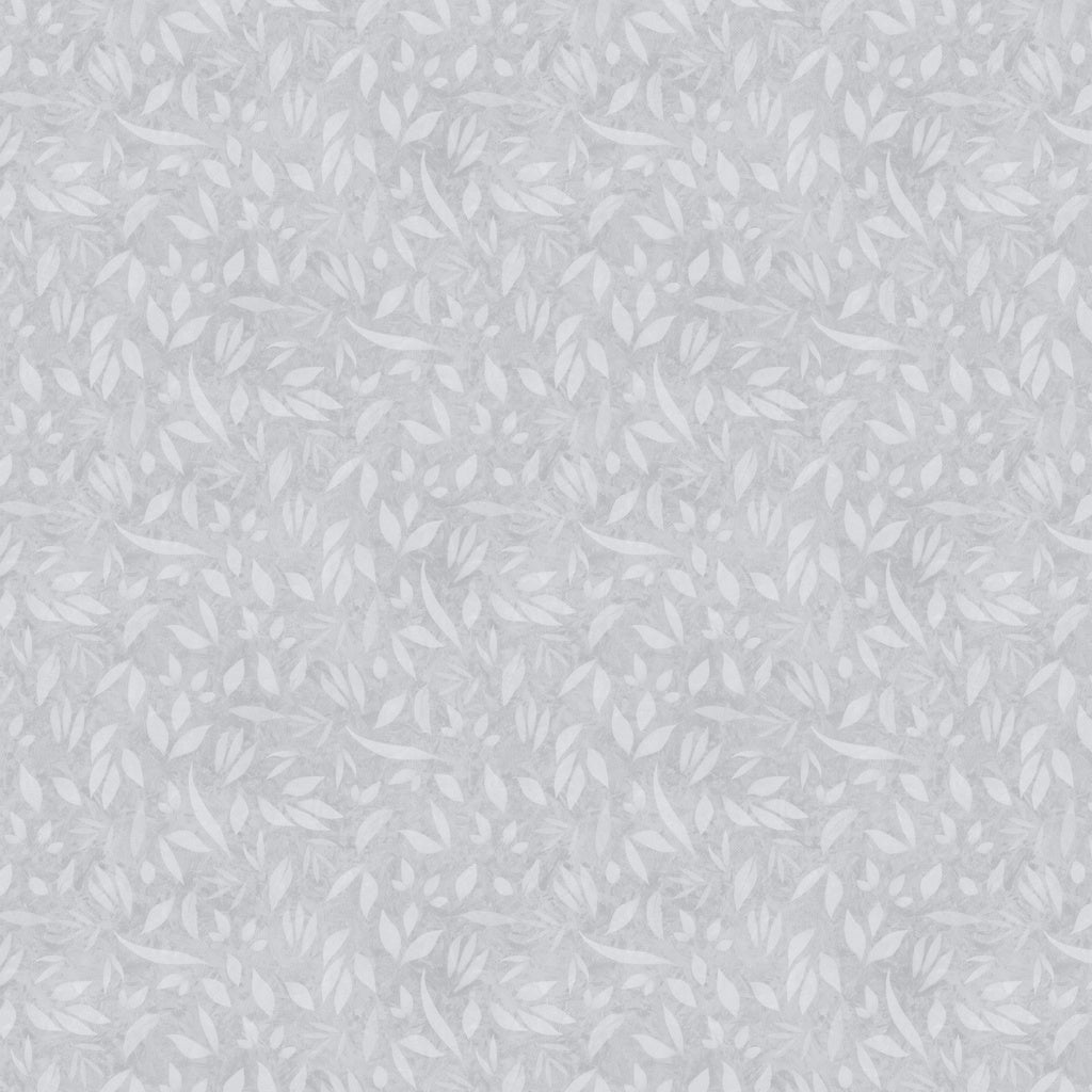 Light gray background with subtle leaf pattern