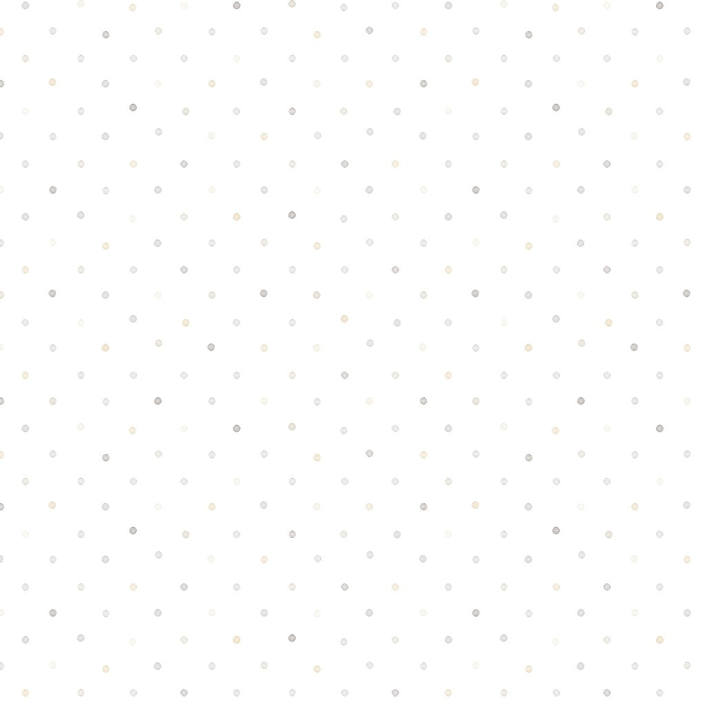 White background with small gray dots