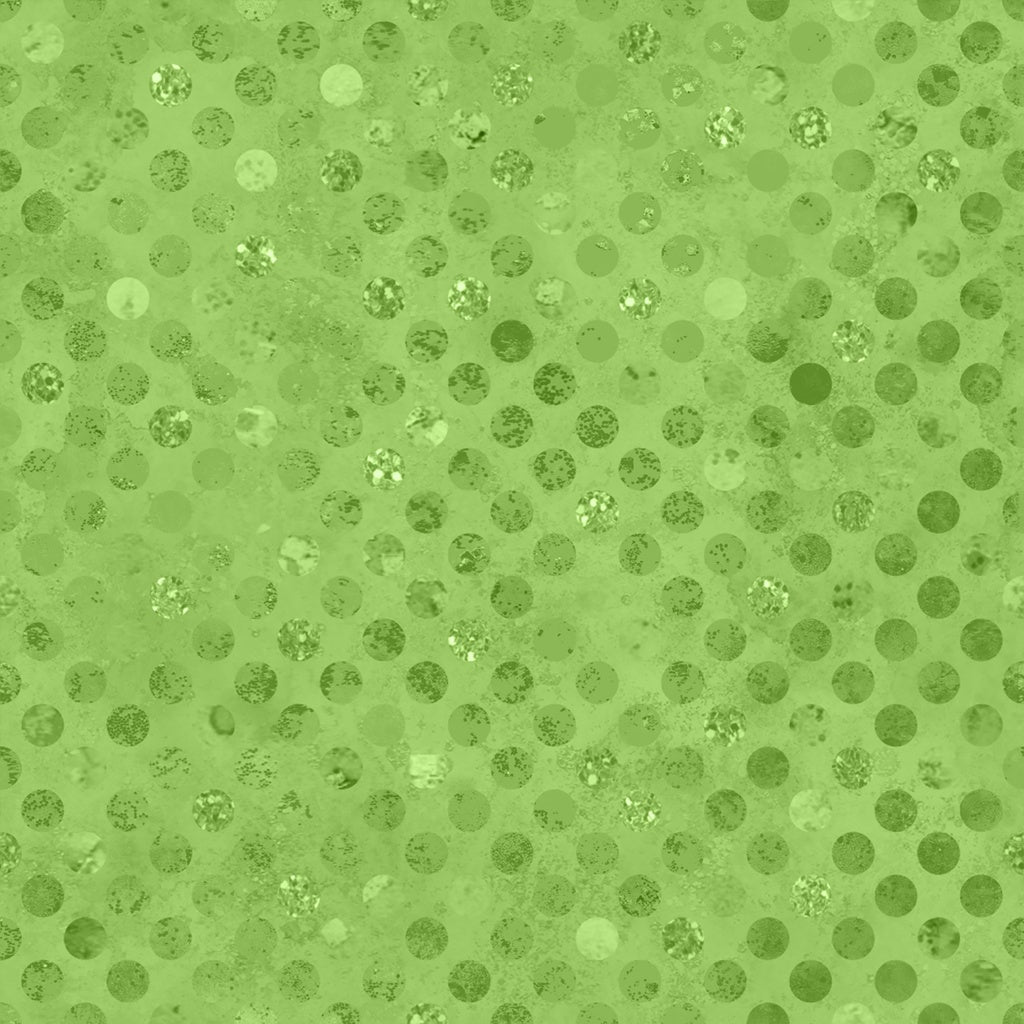 Green textured background with circular patterns