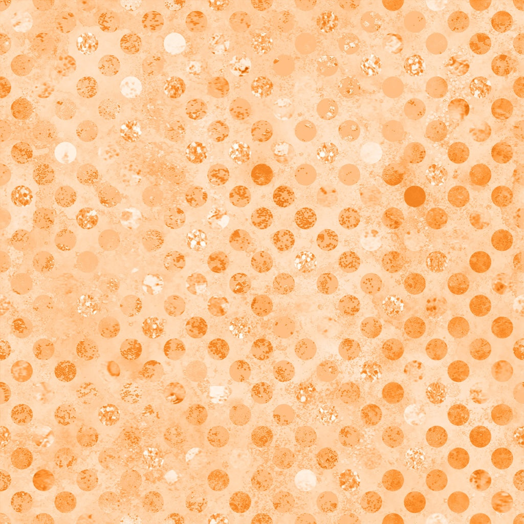 Pattern of small orange circles on a peach background