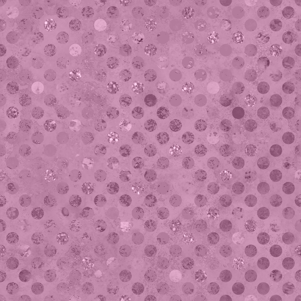 Patterned fabric with small circles and dots on a pink color scheme