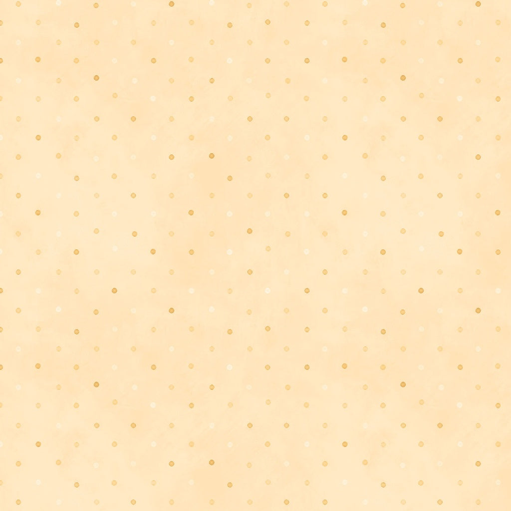 Beige background with small gold polka dots