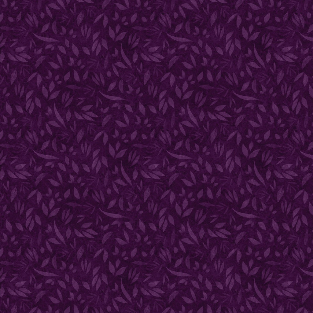 Purple fabric texture with a subtle leaf pattern