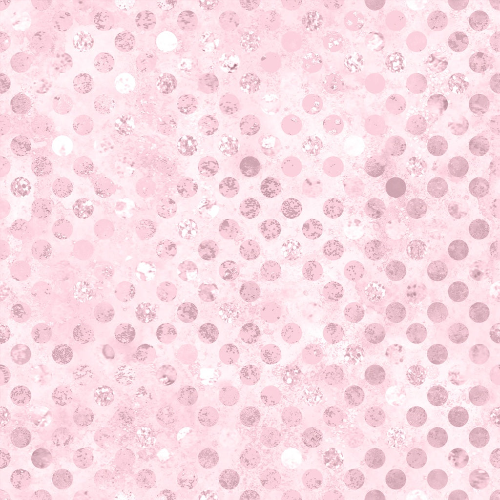 Pink polka dot pattern on a pink background