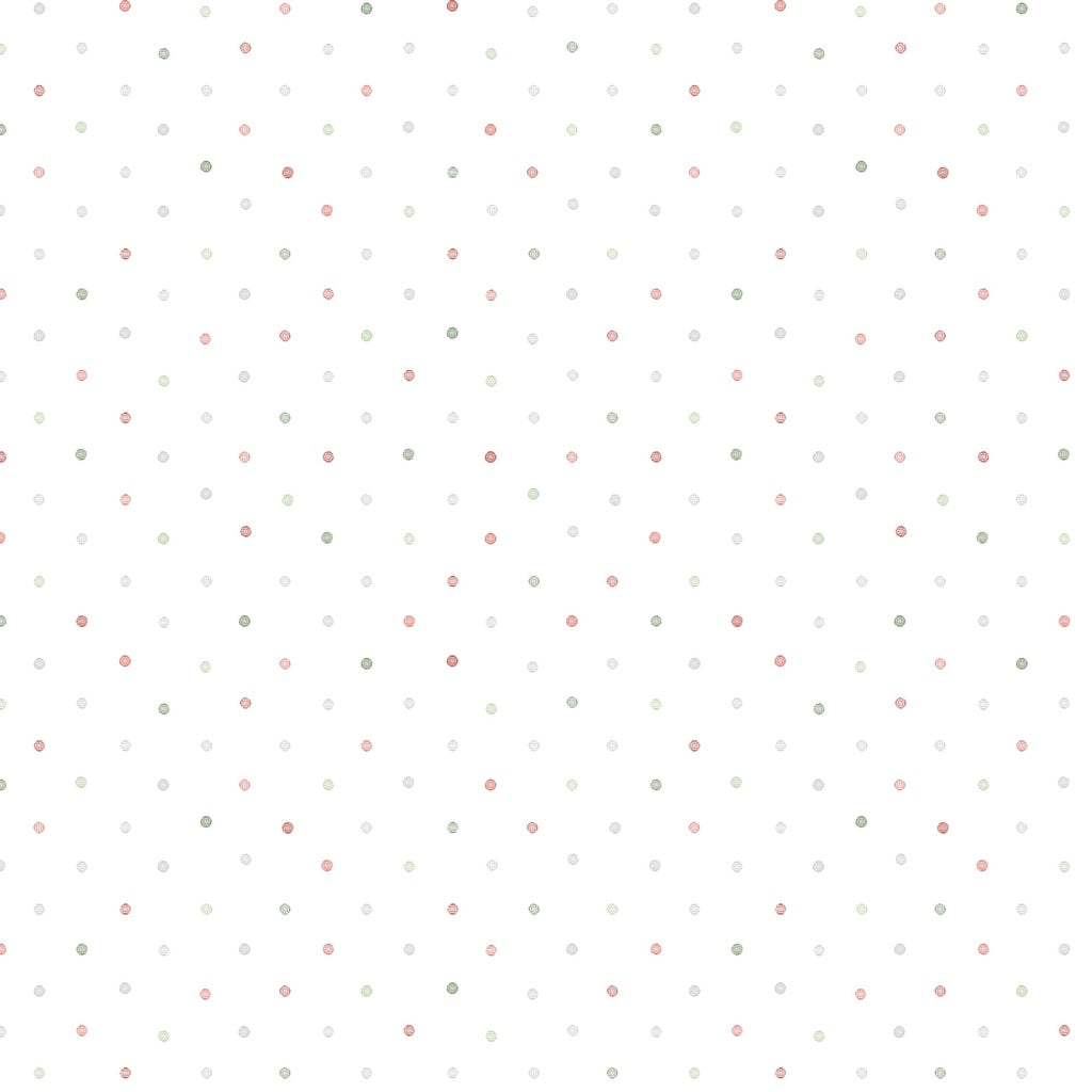 Pattern of small red dots on a white background