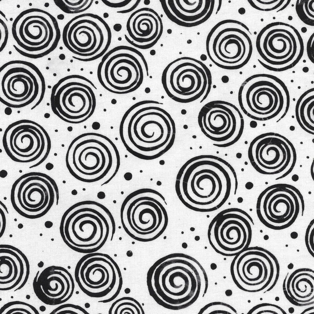 Fabric Lumin White Spiral Dots Spooktacular Island Batiks by the Quarter Yard 122464700