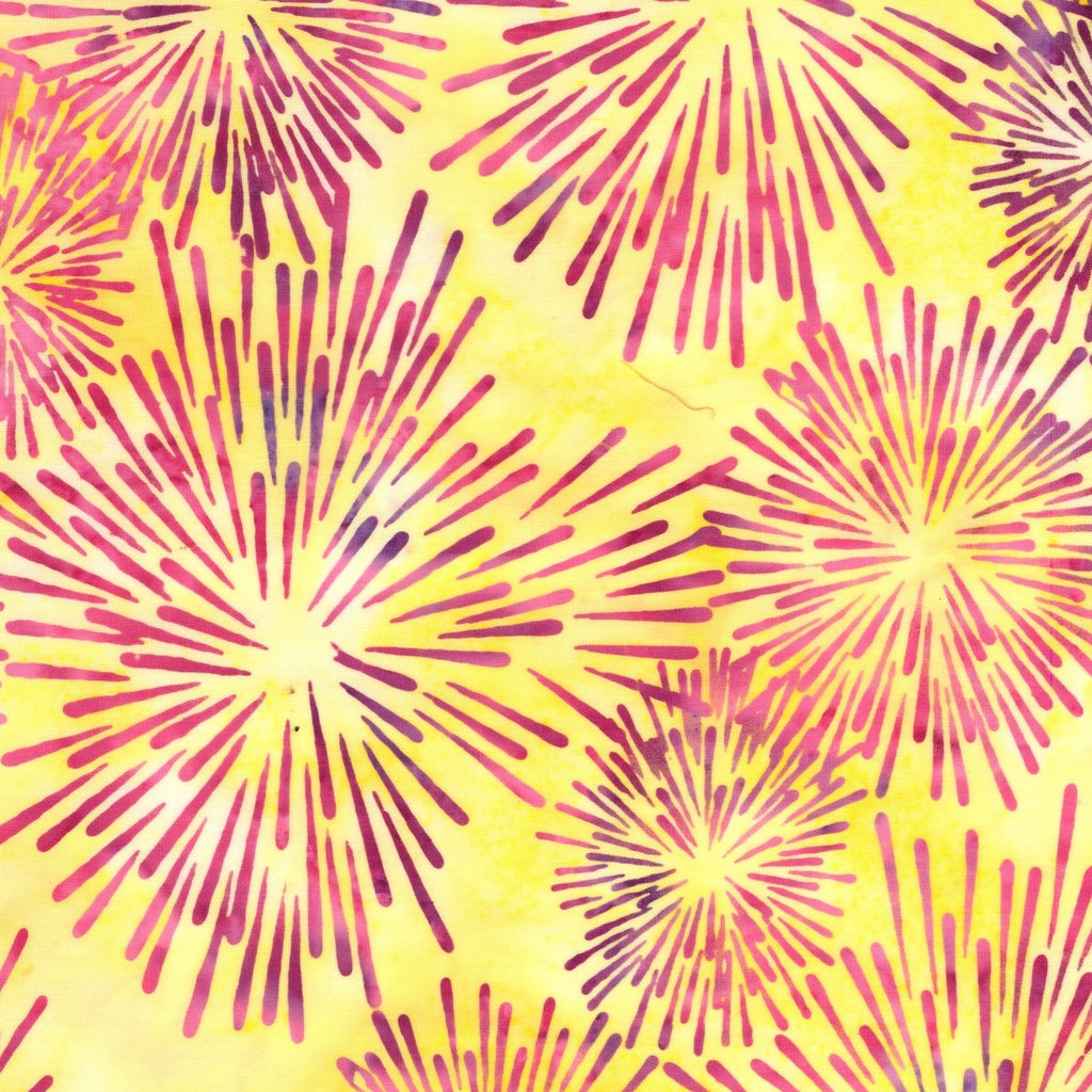 Fabric Lumin Yellow Lemonade Burst Sunset Island Batiks by the Quarter Yard 612501220