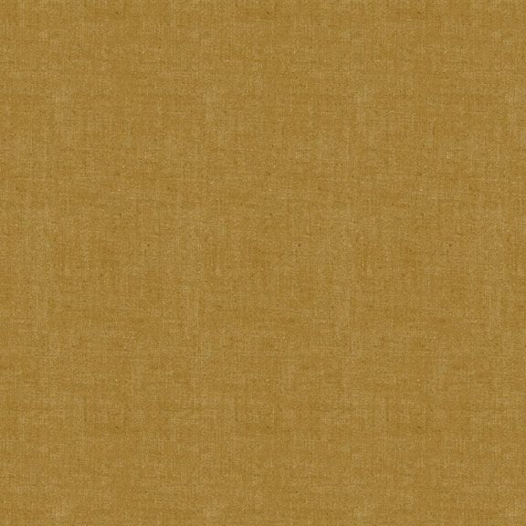 A close-up of a textured fabric swatch in a warm mustard yellow color.