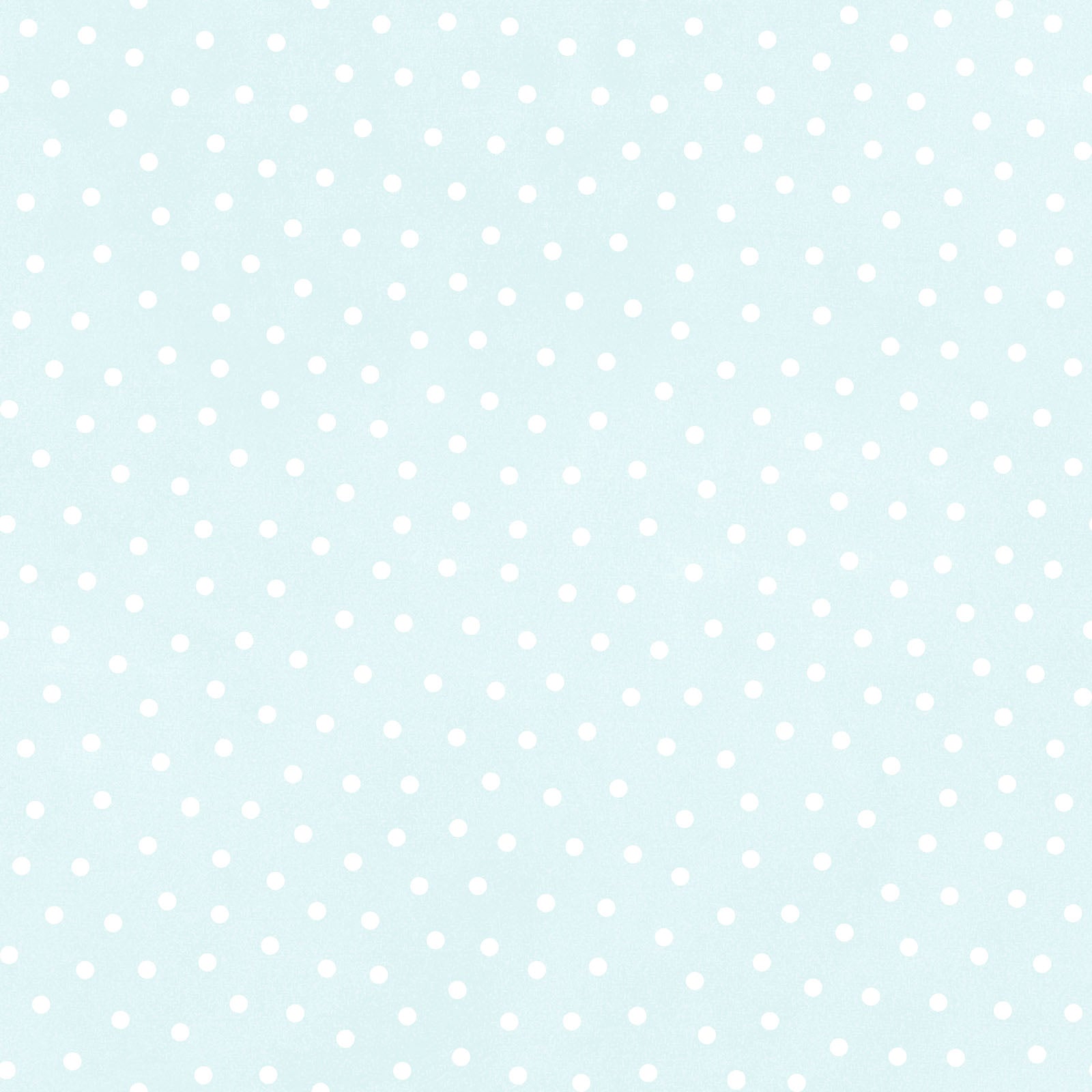 Pattern of small white polka dots on a light blue background