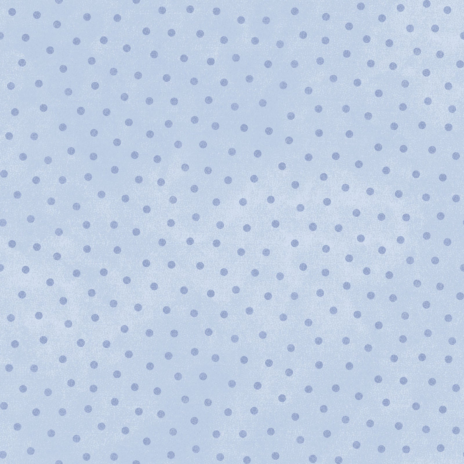 Pattern of small blue polka dots on a light blue background