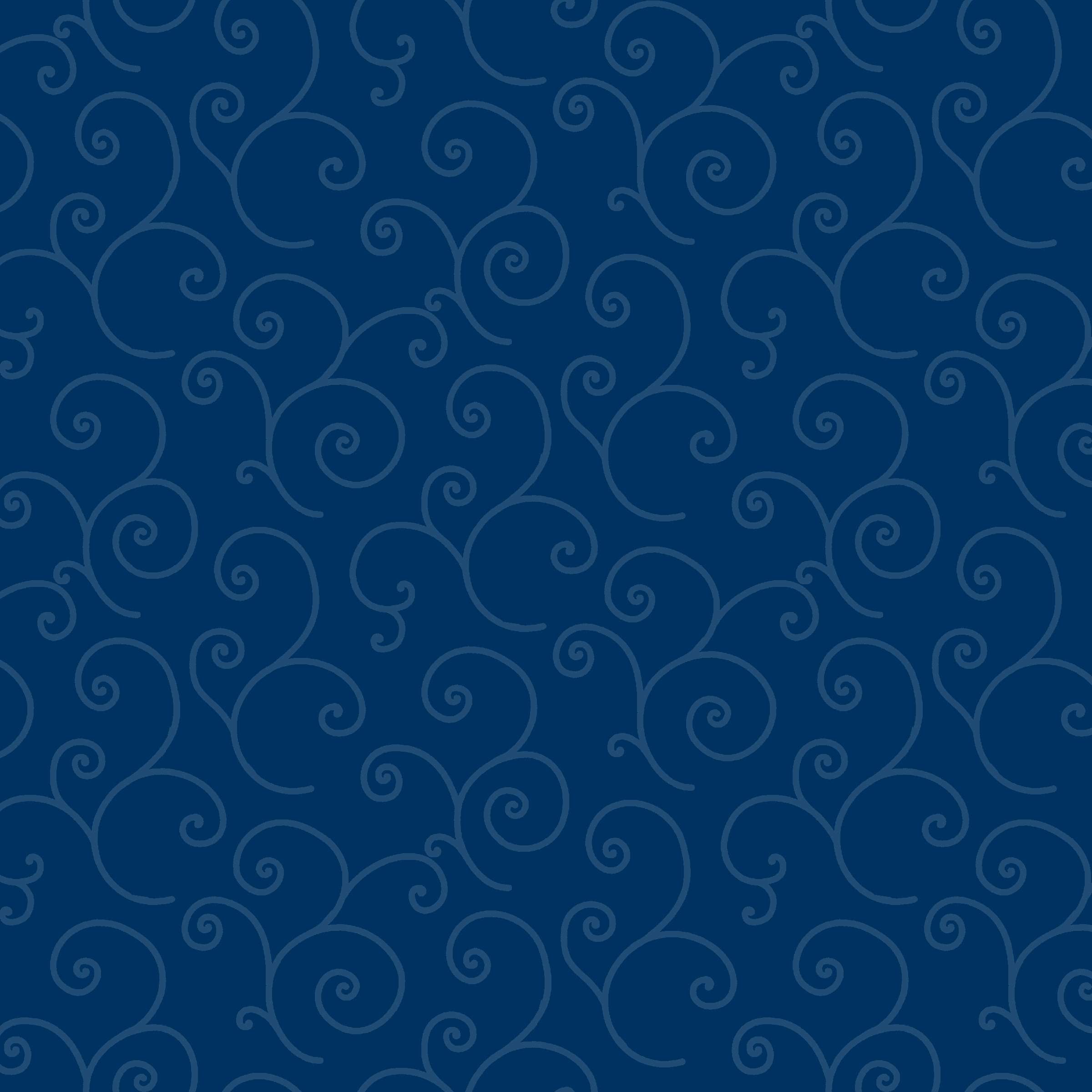 Fabric Maywood Studio Navy Tonal Scroll Kimberbell Basics by the Quarter Yard MAS8243-N