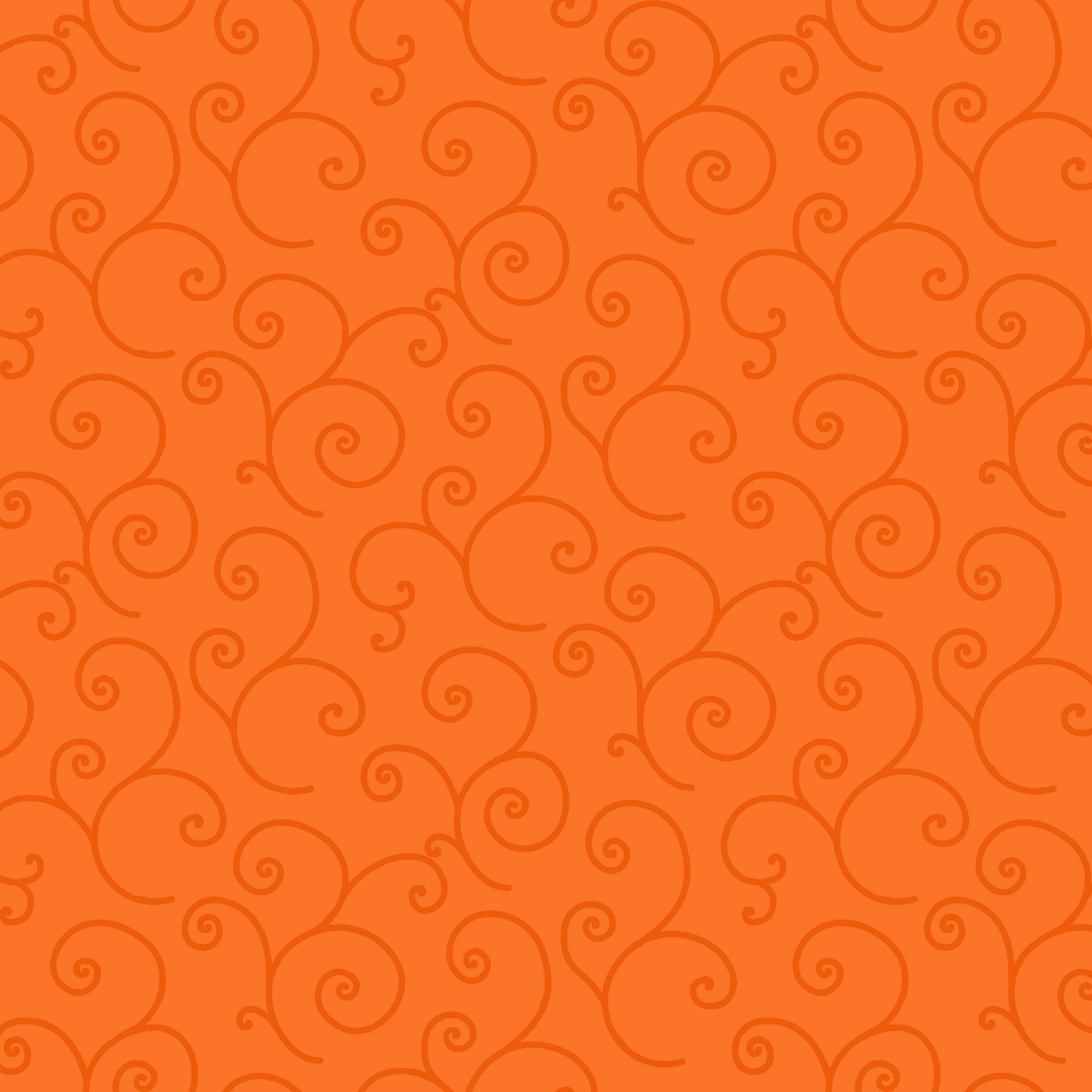 Fabric Maywood Studio Orange Tonal Scroll Kimberbell Basics by the Quarter Yard MAS8243-O2