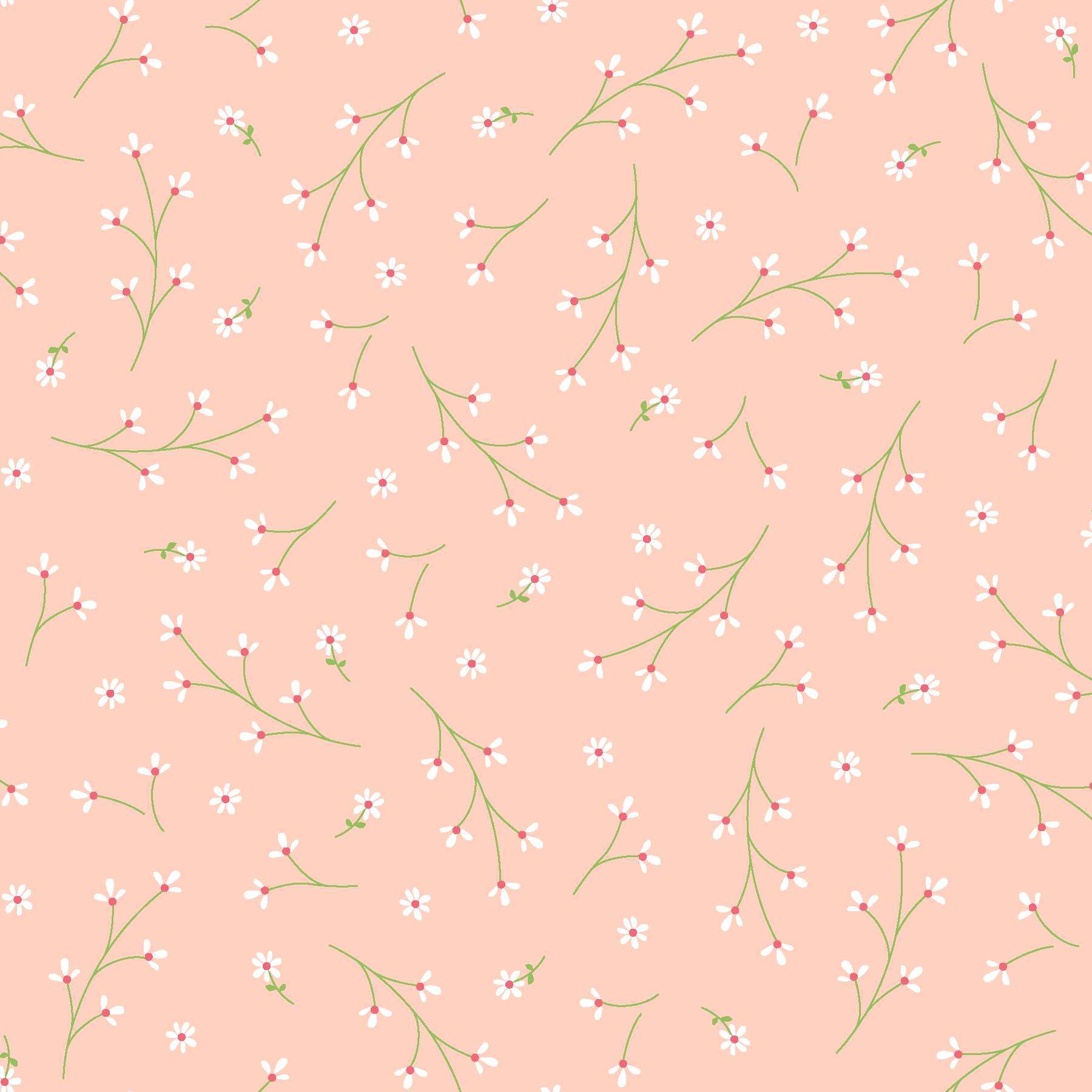 Fabric Maywood Studio Peach Pretty Petals Kimberbell Basics by the Quarter Yard MAS8260-C