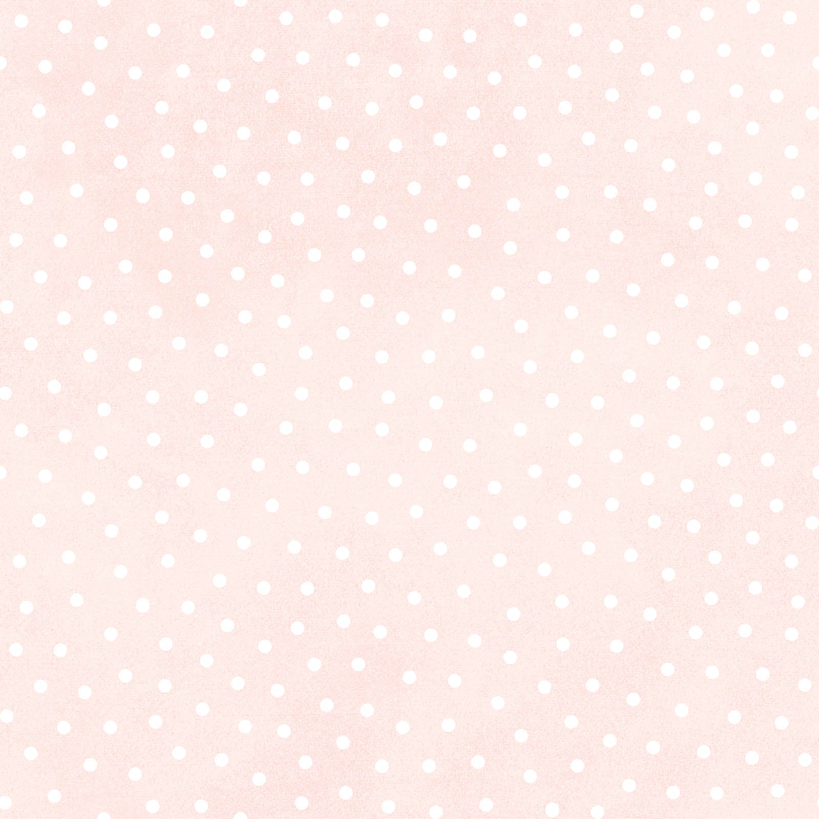 Pattern of small white polka dots on a light pink background