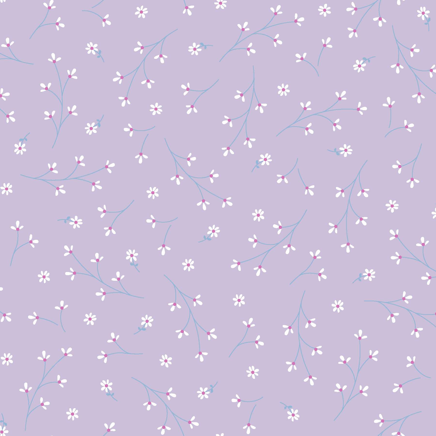 Fabric Maywood Studio Violet Pretty Petals Kimberbell Basics by the Quarter Yard MAS8260-V