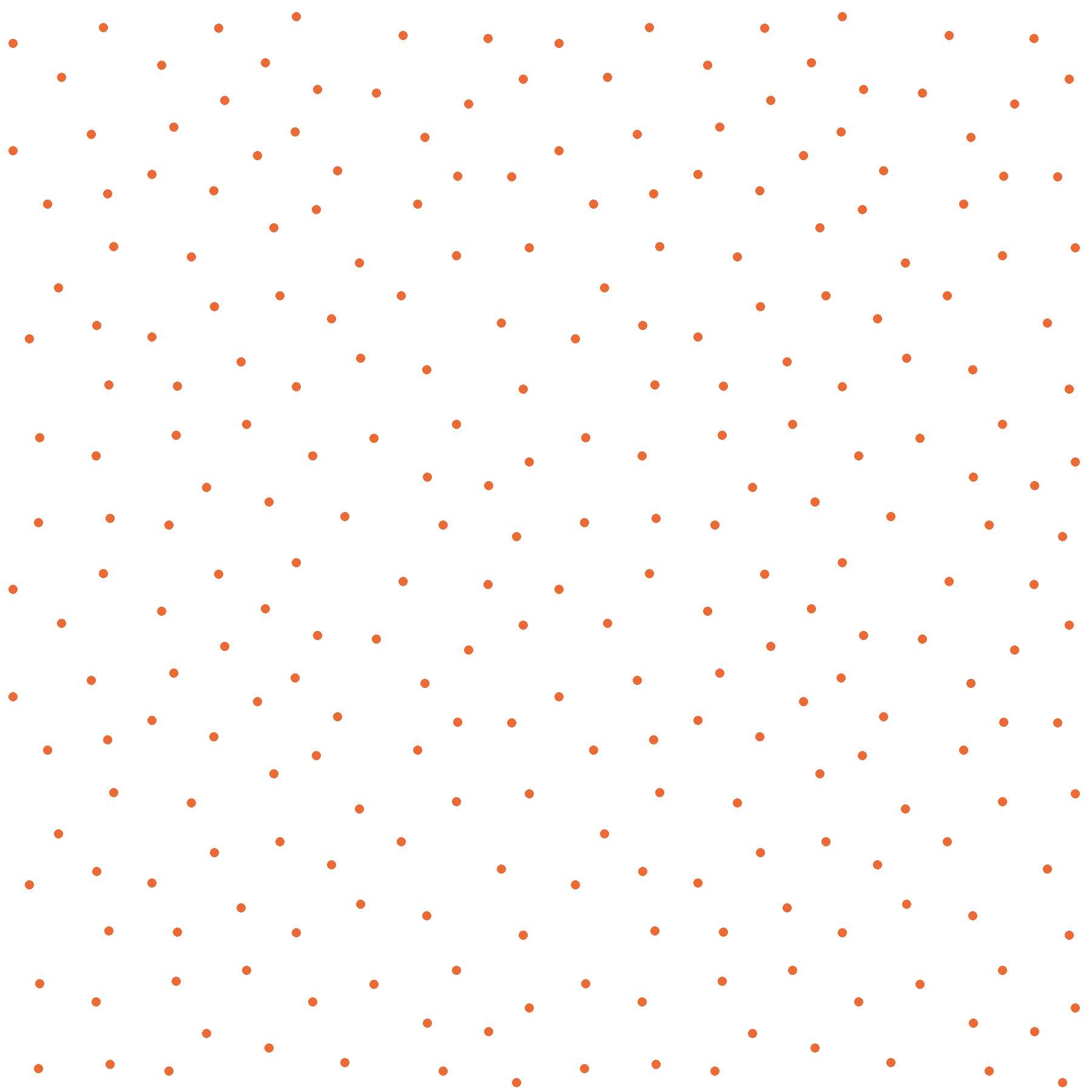 Fabric Maywood Studio White/Orange Tiny Dots Kimberbell Basics by the Quarter Yard MAS8210-WO