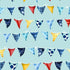 Fabric Michael Miller Aqua Nautical Flags Sail Away by the Quarter Yard DCX12515-AQUA