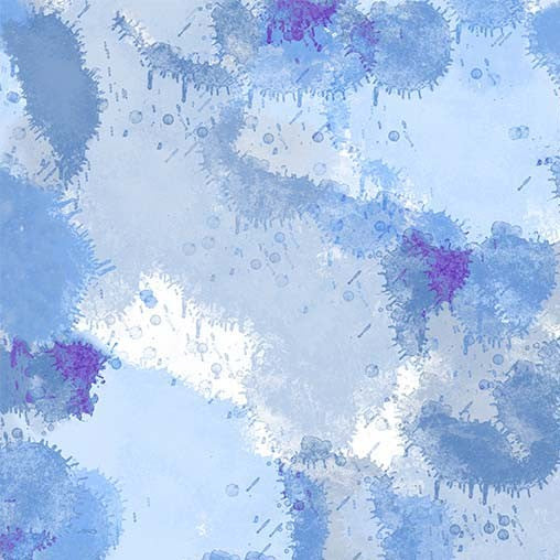 Fabric Michael Miller Blue Puddles Paws in the Rain by the Quarter Yard DCX12405-BLUE-D