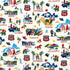 Fabric Michael Miller Cream The Mother Road Route 66 by the Quarter Yard DCX12519-CREM