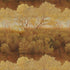 Painting of a landscape with trees and water