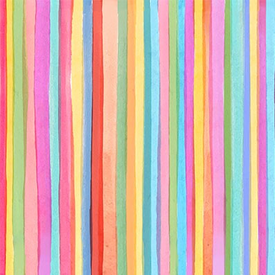 Fabric Michael Miller Multi Magic Stripe Books are Magic by the Quarter Yard DDC12616-MULT