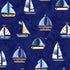 Fabric Michael Miller Navy Sailing Boats Sail Away by the Quarter Yard DCX12510-NAVY