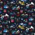 Fabric Michael Miller Navy The Mother Road Route 66 by the Quarter Yard DCX12519-NAVY