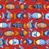Fabric Michael Miller Red School of Fish Sail Away by the Quarter Yard DCX12512-REDX
