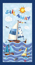 Fabric Michael Miller Sail Away 24" Quilting Panel DCX12518-MULT