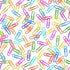 Fabric Michael Miller White Rainbow Paperclips Books are Magic by the Quarter Yard DDC12578-WHIT