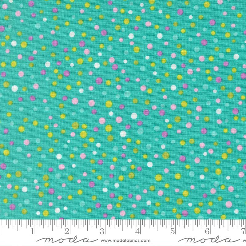 Fabric Moda Aqua Little Dot Pick Me by the Quarter Yard 22495-14