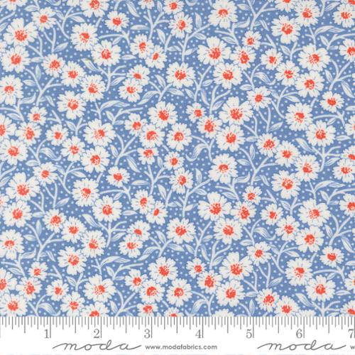 Fabric Moda Blueberry Picnic Bloom Rosie by the Quarter Yard 35424-18