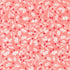 Pattern of red berries and white leaves on a pink background